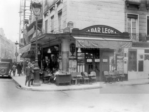 BAR LEON RUE DE BONDY PARIS 1930