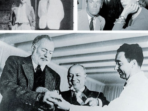 HARRY PICKERING IN ALTO A SINISTRA E GIUSEPPE CIPRIANI