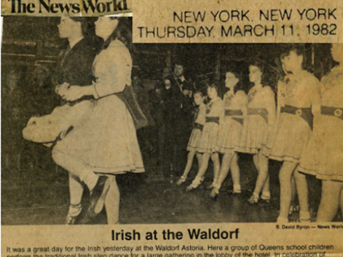 IRISH AT WALDORF ASTORIA