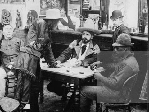 SALOON IN KLONDIKE GOLDRUSH 1900